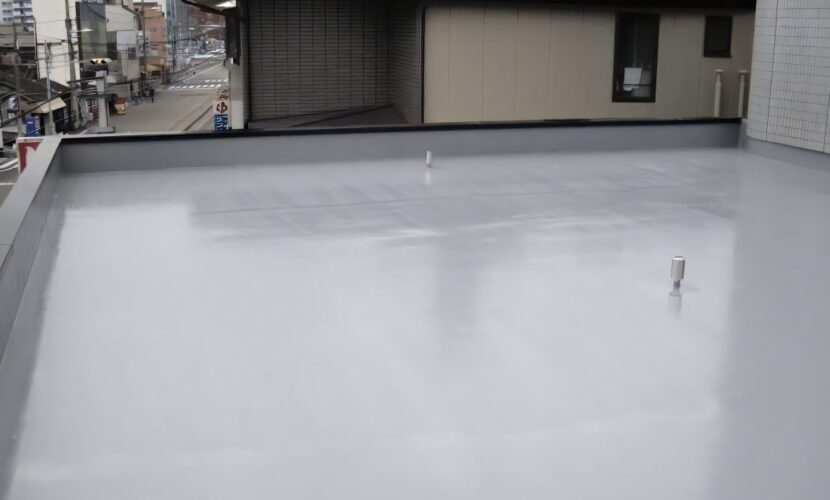 ビル屋上の防水工事